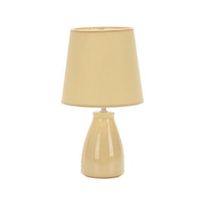 Luminária Abajur Taschibra Pottery 37cm E27 Bivolt Bege