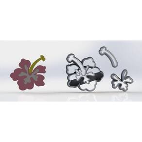 Cortador Kit Flamingo com 5 Modelos Tamanho 5cm