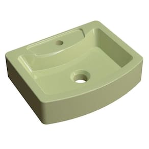 Cuba Pia De Apoio Para Banheiro Retangular Aria Rt41 C08 Verde Acqua