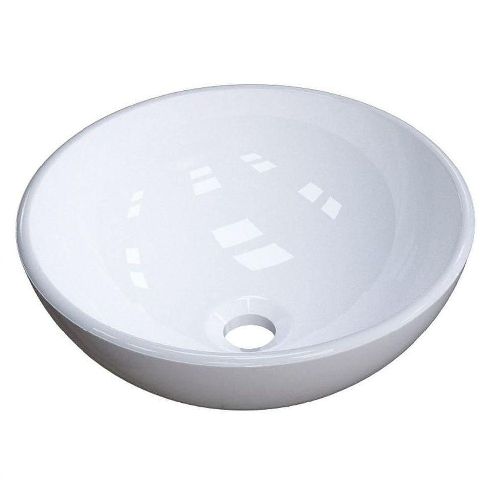 Cuba Pia De Apoio Para Banheiro Redonda Bowl 30 C08 Branco