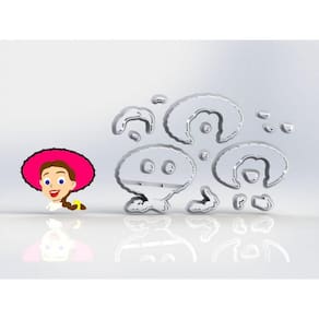 Cortador Toy Story - Jessie Modular Tamanho 5,5 Cm