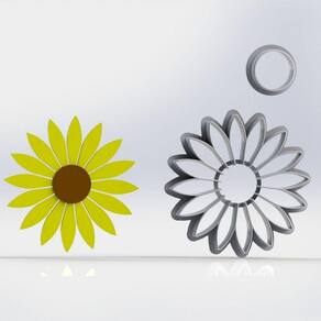 Cortador Girassol Modular Mod 2 Tamanho 6cm