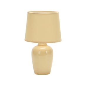 Luminária Abajur Taschibra Pottery 32cm E27 Bivolt Bege
