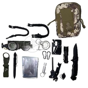 Bolsa Camuflada Conjunto De Sobrevivência Camping