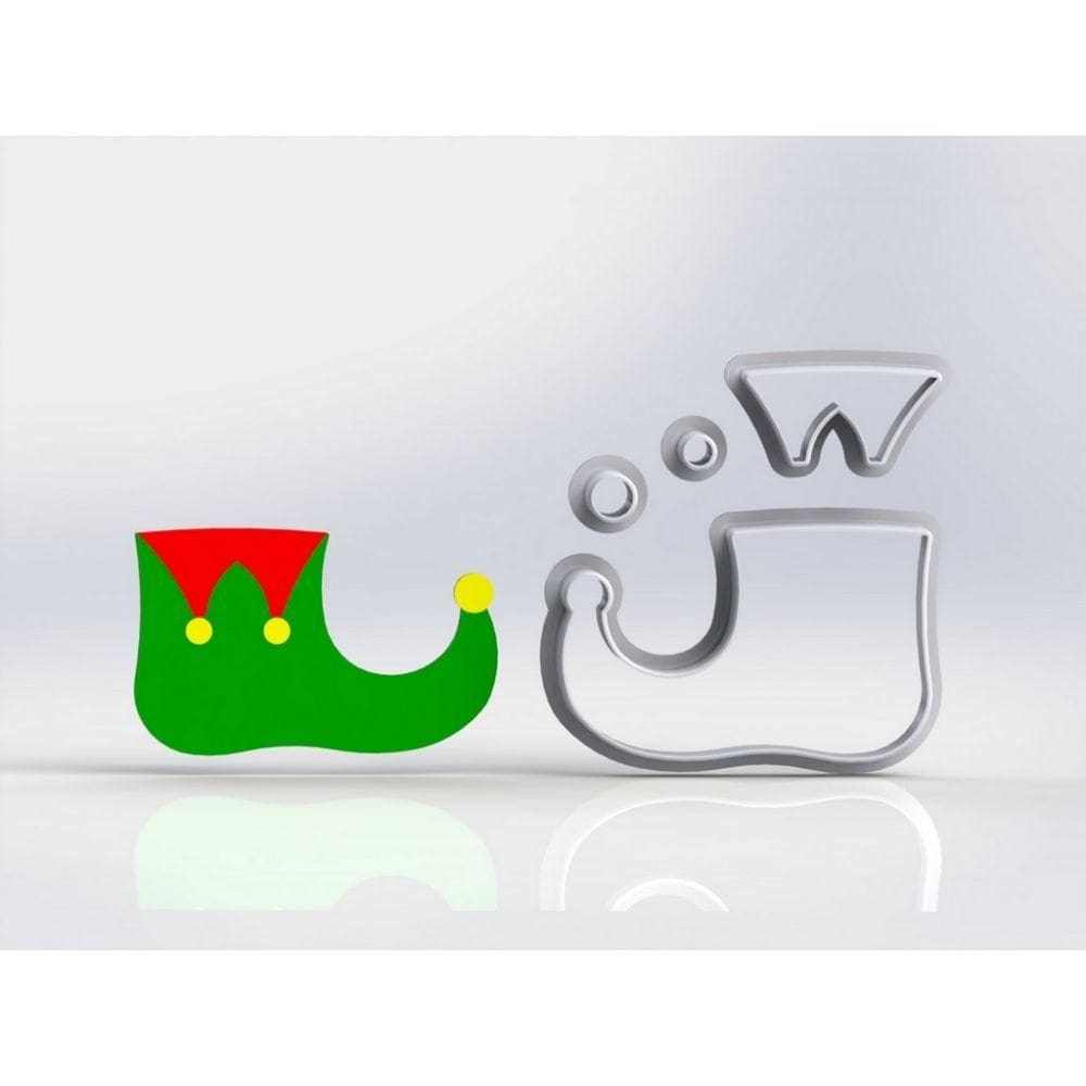Cortador Natal Sapato de Duende Modular Tamanho 7cm