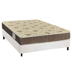 Cama Box Casal: Colchão Ortopédico Orthoflex D33/Ep Matera + Base Crc Suede White(138X188)