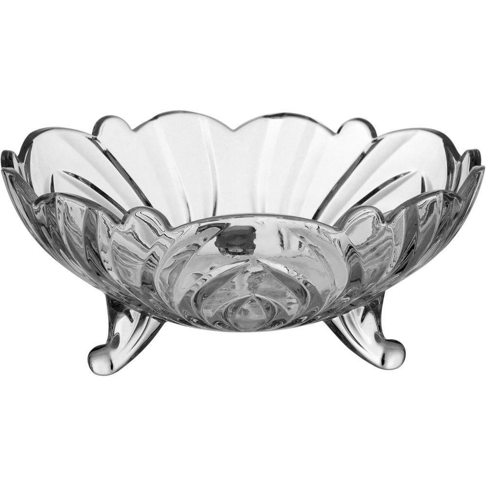 Centro Mesa 9X23X23Cm Vidro Transp