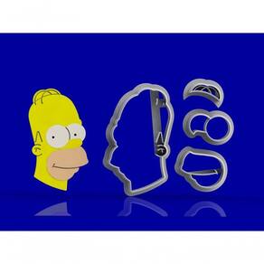 Cortador Simpsons Hommer Modular Tamanho 5 Cm