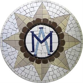 Símbolo Brasão Sacro Emblema De Maria Tamanho 100cm