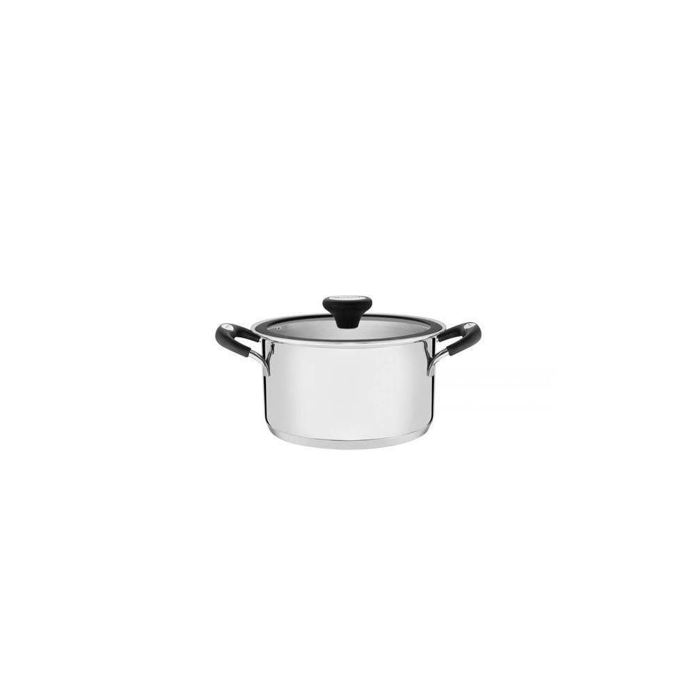Caçarola Funda Tramontina Solar Silicone Em Aço Inox Com Fundo Triplo 20 Cm 3,6 L Tramontina