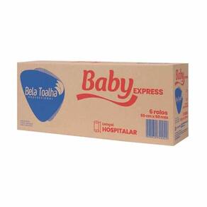 Lençol Hospitalar Baby 50x50 Branco C/06 Rolos