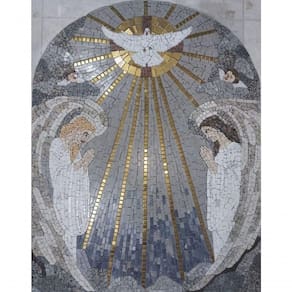 Mosaico Do Espírito Santo Com Anjos Tamanho 150x180cm