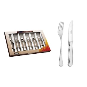 Jogo Para Churrasco Tramontina Classic Em Aço Inox Facas Jumbo Fio Serrilhado Acabamento Alto Brilho Tramontina