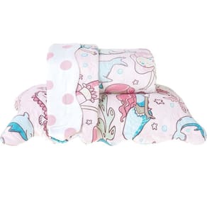 Kit Cobre Leito Rolinho Casal + Porta Travesseiro Toque Macio Sereia