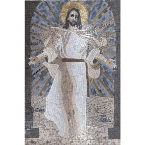 Mosaico Jesus Cristo Ressuscitado Tamanho 120x180cm