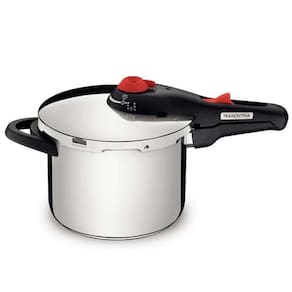 Panela De Pressão Tramontina Solar Em Aço Inox Fundo Triplo Com 5 Dispositivos De Segurança 22Cm 6 L