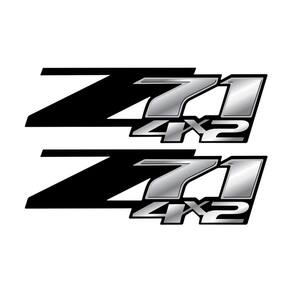 Par De Adesivos Chevrolet Z71 S10 Lateral Preto