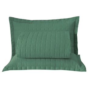 Kit Cobre Leito Colcha Monaco King Dupla Face 3 Peças - Verde