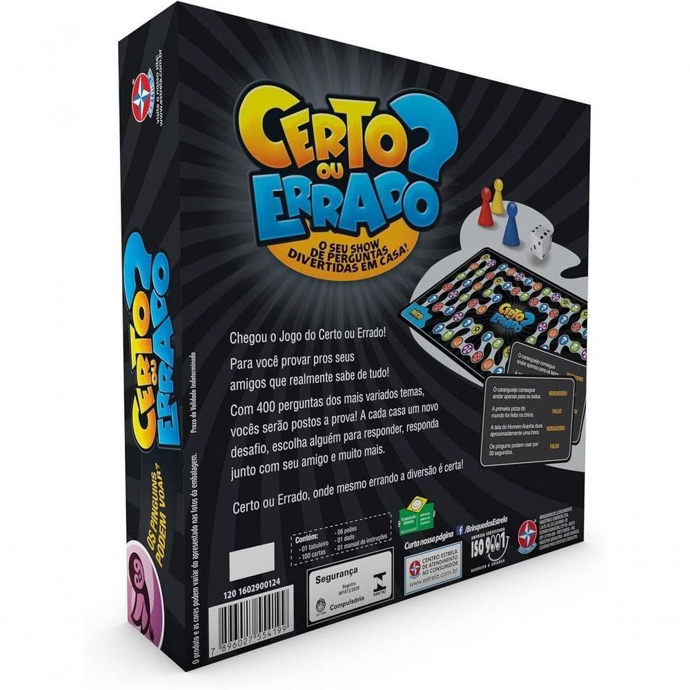 Jogo Certo Ou Errado - Estrela