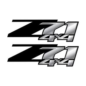 Par De Adesivos Chevrolet Z71 S10 Lateral Preto