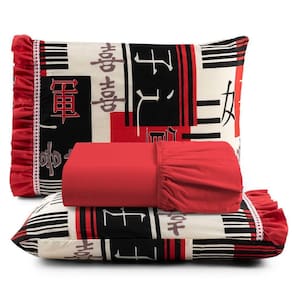 Jogo De Cama Lençol Queen Minuano 100% Algodão 3 Peças - Vermelho