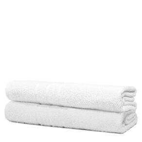 Kit 2 Toalhas De Banho Branca Hotel Macia Felpuda - Prata - Branco
