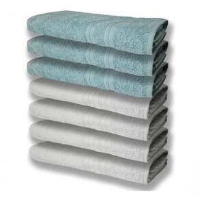 7 Toalhas Felpudas E Grossa 80x150 4 Branco 3 Verde