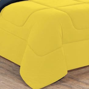 Edredom Malha 100% Algodão Gran Moratta 1 Peça Casal - Amarelo-amarelo
