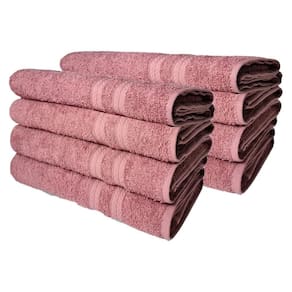 Kit 8 Toalhas De Banho Itália Soft 100% Algodão 430g/m 80x150cm - Rosê