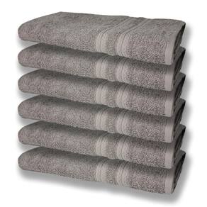 6 Toalhas Grande Super Felpudas E Grossa Algodão 80x150 Itália Soft Beka - Cinza