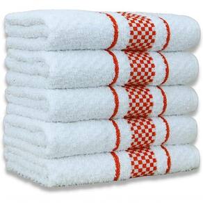 Kit 5 Pano De Prato Super Luxo Atoalhado Premium Gourmet Beka - Vermelho Vermelho