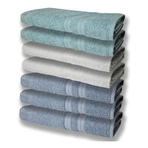 7 Toalhas Felpudas E Grossa 80x150 3 Azul 2 Branco 2 Verde