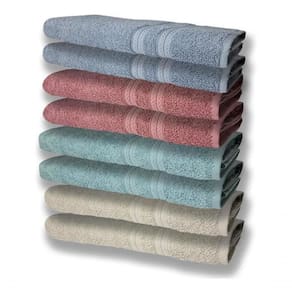 8 Toalhas Grande Felpudas Grossa 80x150 2 Bg 2 Vd 2 Rê 2 Az