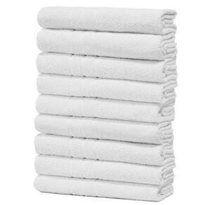 Kit Com 9 Toalhas De Banho Para Hotel - Profissional Prata - Branco