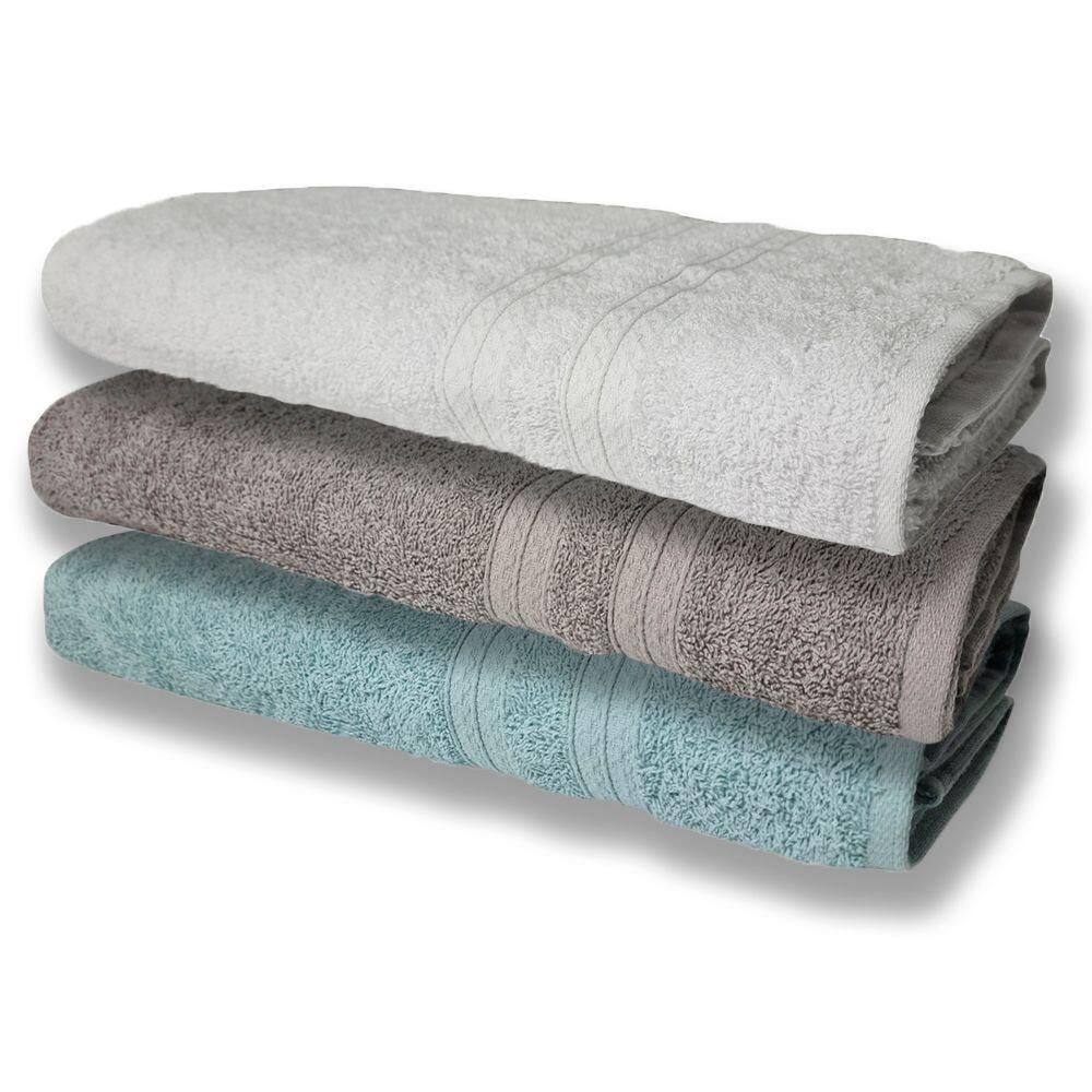3 Toalhas Super Felpudas Grande E Grossa Algodão 80x150 Br+cz+vd
