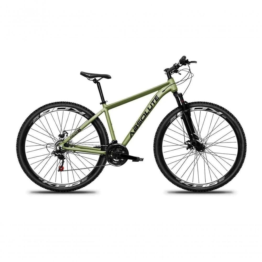 Bicicleta Aro 29 Absolute Nero 5 Alumínio 21v Freio A Disco Garfo Com Suspensão - Oliva Tam.19