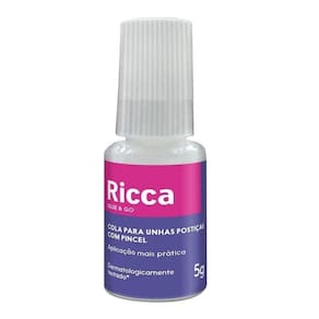 Ricca Cola Para Unhas Postiças Com Pincel 5g