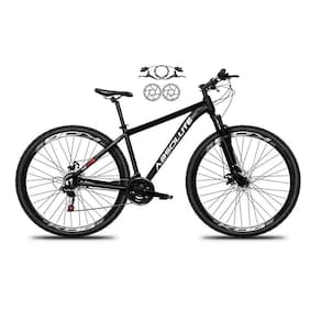 Bicicleta Aro 29 Absolute Nero 5 Alumínio 21v Freio A Disco Hidráulico Garfo Suspensão - Preto Tam.19