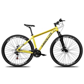 Bicicleta Aro 29 Absolute Nero 5 Alumínio 21v Freio A Disco Garfo Com Suspensão - Amarelo Tam.21