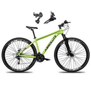 Bicicleta Aro 29 Absolute Nero 5 Alumínio 21v Câmbios Shimano Freio A Disco - Verde Tam.19