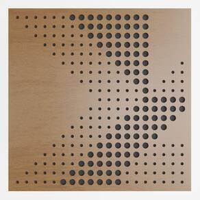 Painel Acústico Absorvedor Decorativo 60x60mm Maestra Freijó