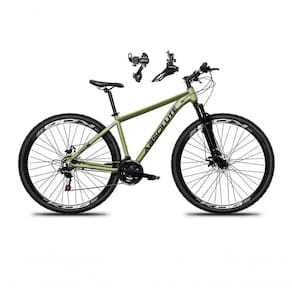 Bicicleta Aro 29 Absolute Nero 5 Alumínio 21v Câmbios Shimano Freio A Disco - Oliva Tam.17