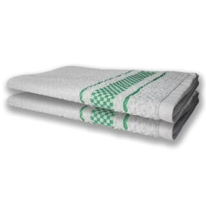 2 Panos De Prato Atoalhado Felpudo 370g/m² Premium Verde
