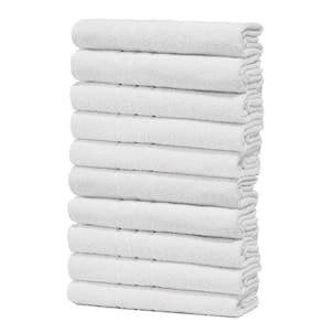Kit 10 Toalhas De Banho Branca Hotel Macia Felpuda - Prata - Branco