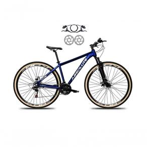 Bicicleta Aro 29 Absolute Nero 5 Freios Disco Hidráulicos 24v Garfo Suspensão Pneu Faixa - Azul Tam.17