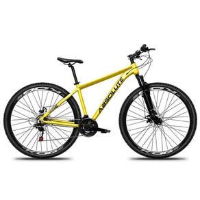 Bicicleta Aro 29 Absolute Nero 5 Alumínio 21v Freio A Disco Garfo Com Suspensão - Amarelo Tam.15