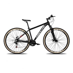 Bicicleta Aro 29 Absolute Nero 5 24v Freio A Disco Suspensão Mountain Bike Alumínio Pneu Faixa - Preto Tam.17