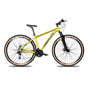Bicicleta Aro 29 Absolute Nero 5 24v Freio A Disco Suspensão Mountain Bike Alumínio Pneu Faixa - Amarelo Tam.19