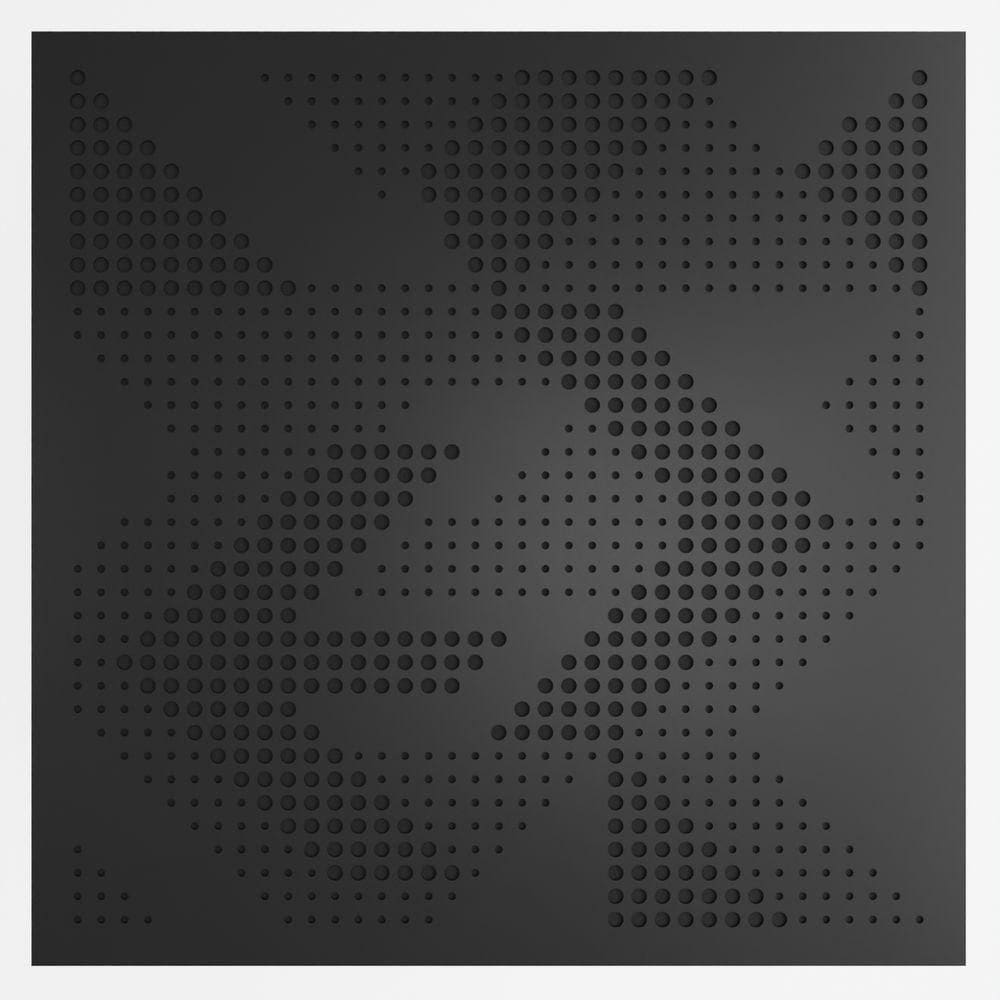 Painel Acústico Absorvedor Decorativo 60x60mm Maestra Preto