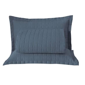 Kit Cobre Leito Colcha Monaco King Dupla Face 3 Peças - Azul